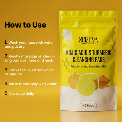 Kojic Acid & Turmeric Cleansing Pads (40 Pads)